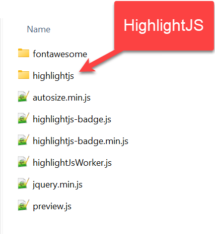 Choose HighlightJS