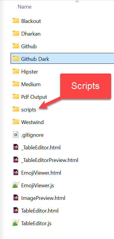Choose Scripts