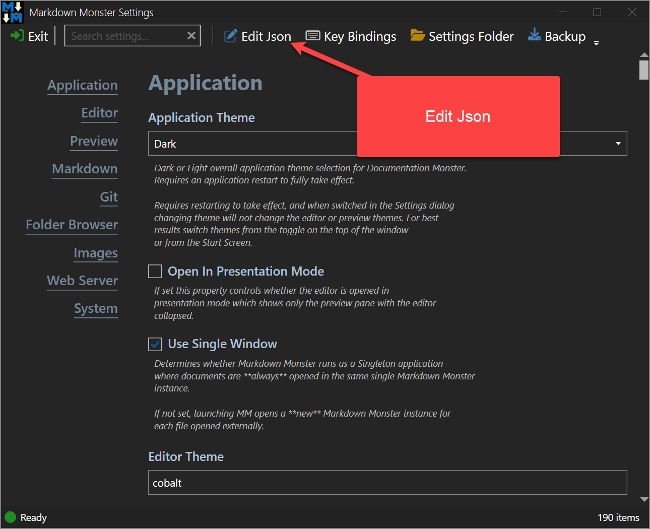 Edit Json