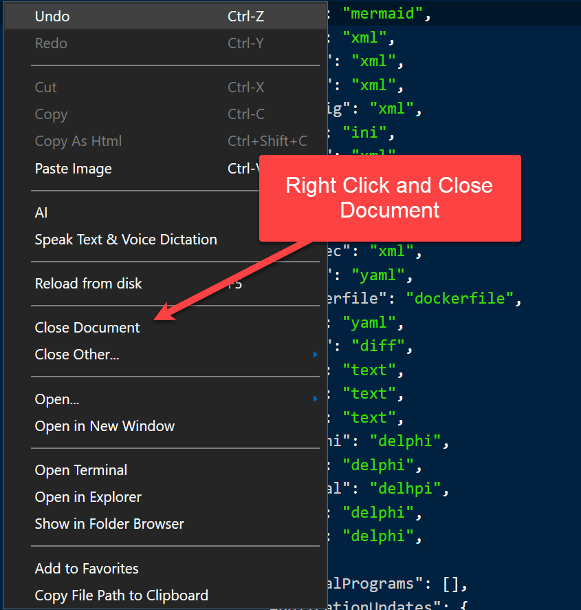 Right Click Close